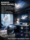Starry Night Light Projector - Bedroom Ambiance Galaxy Star Projection Lamp for Romantic Ceiling Decor